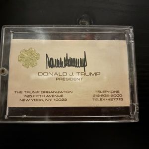 Donald Trump USA President Signed Autograph Business Card